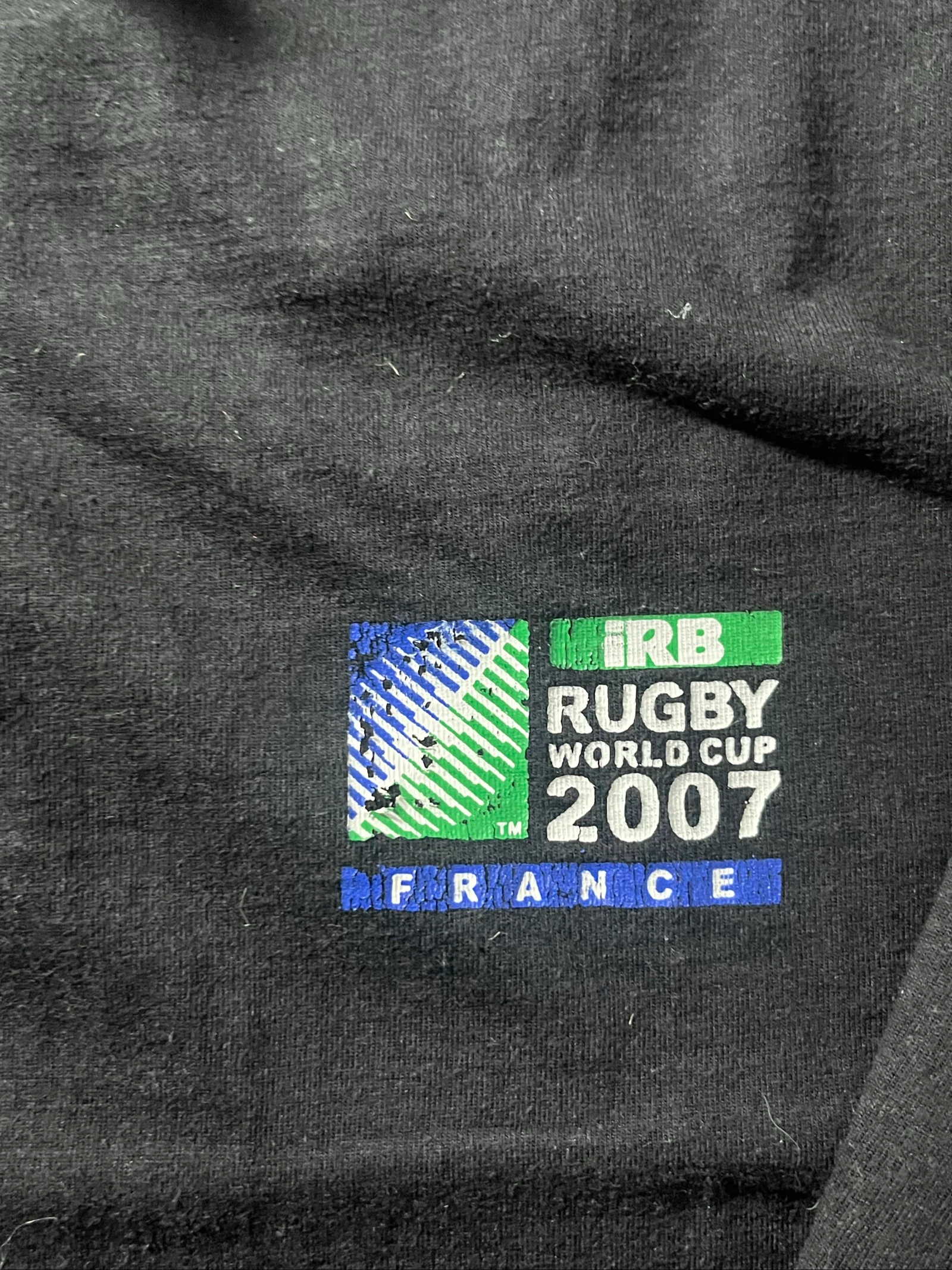 Vintage officieel rugbypolo - Rugby World Cup France 2007 - maat M/L - zeer goede staat – photo 4